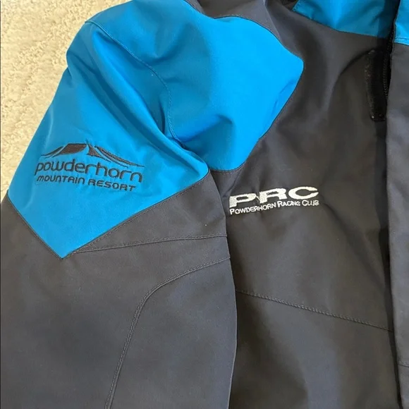 Spyder Blue and Black Ski Race Jacket - Picture 3 of 8